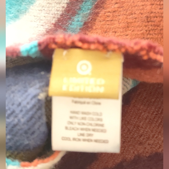 Limited Edition Target 2013 Shawl/ Poncho Pendleton Pattern Southwest Boho - Picture 3 of 6